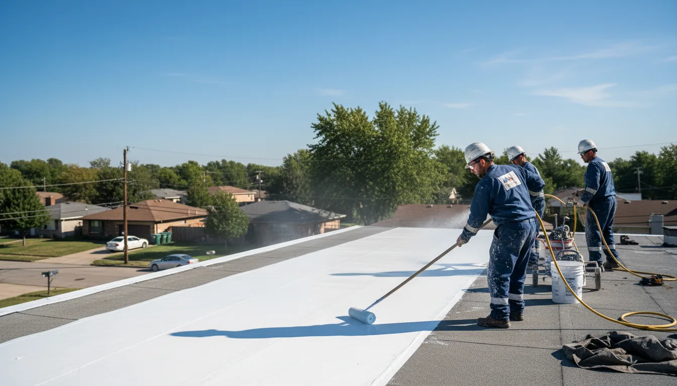 Commercial roof coating in Ransom, IL near me